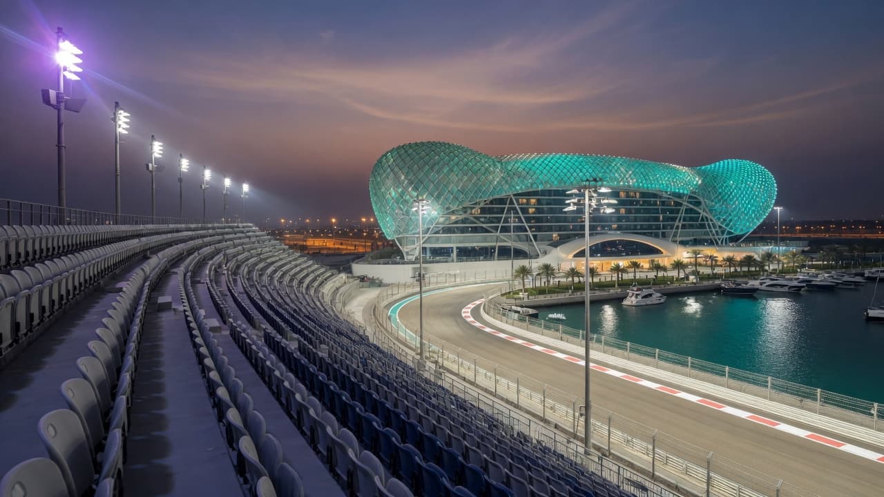 Main Grandstand Yas Marina Circuit F1 Abu Dhabi 2026