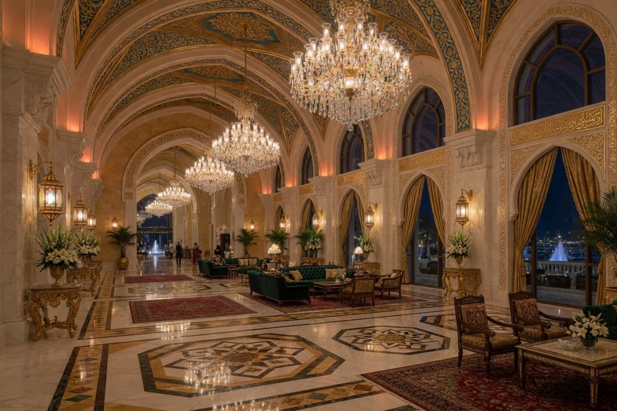 Rixos Marina Abu Dhabi grand lobby F1 Abu Dhabi 2026