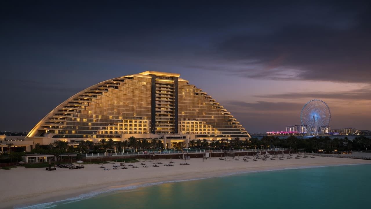 Sheraton Jumeirah Beach Resort pyramid hotel JBR F1 Abu Dhabi 2026