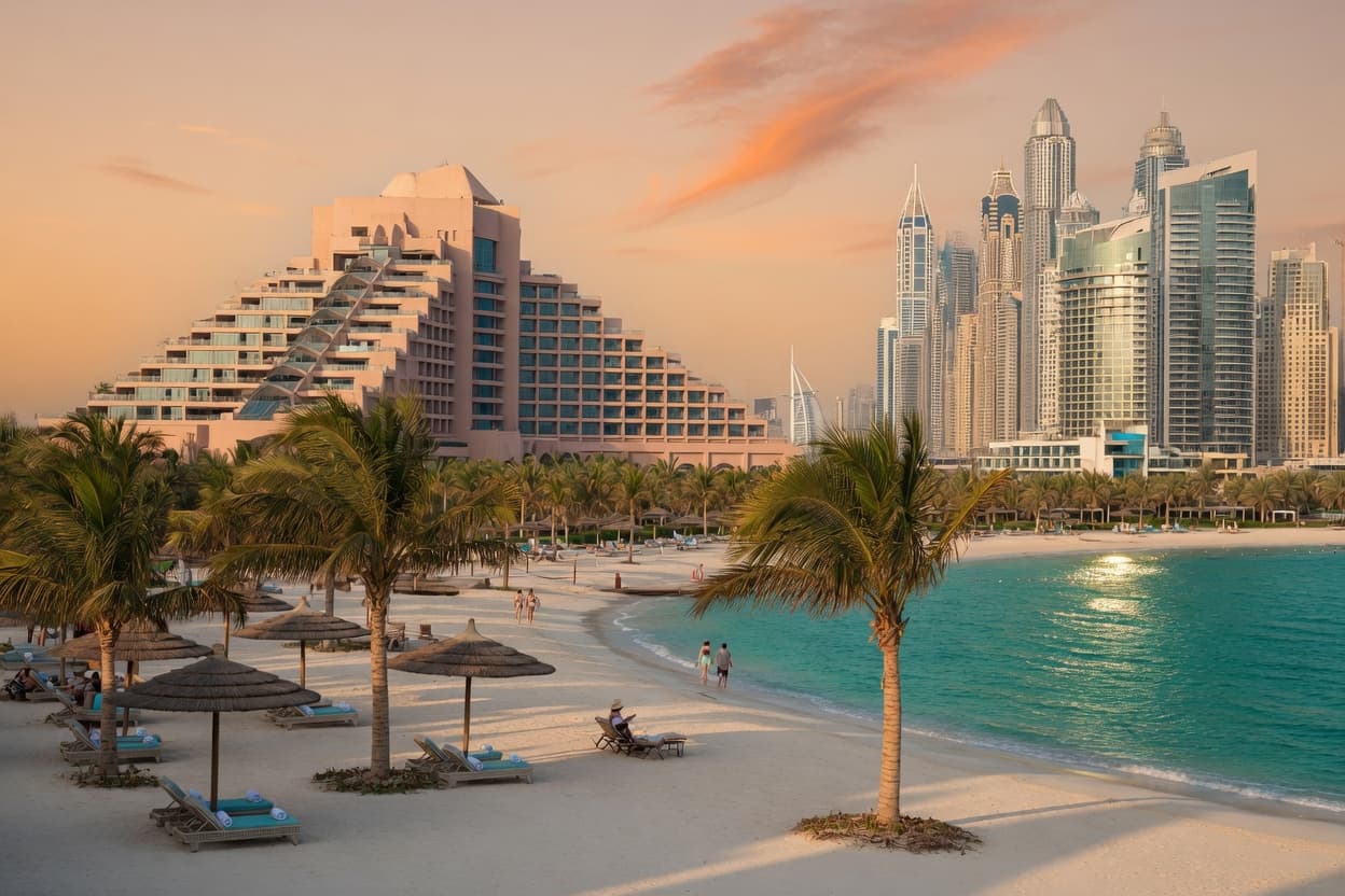 Sheraton Dubai JBR private beach F1 Abu Dhabi 2026